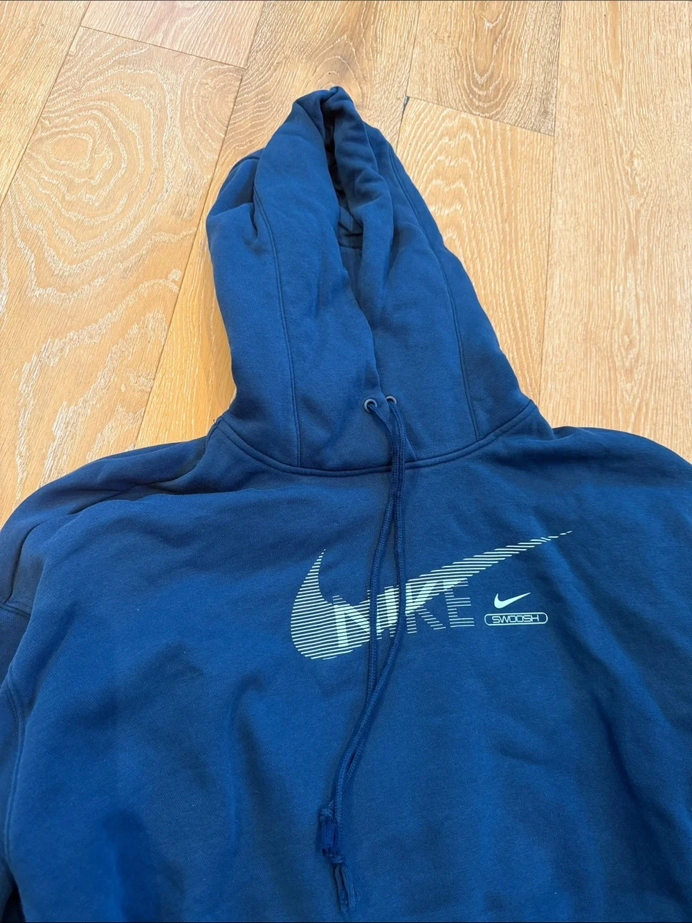 Nike Swoosh Crop Hoodie Sweatshirt Size XL